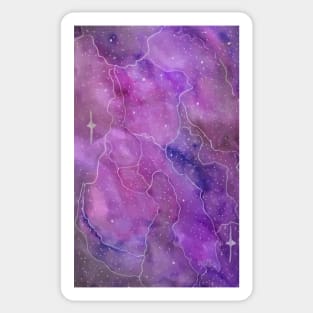 Purple Galaxy Sticker